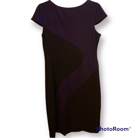 Liz Clairborne Dress Black and Purple size 8 - Picture 8 of 8